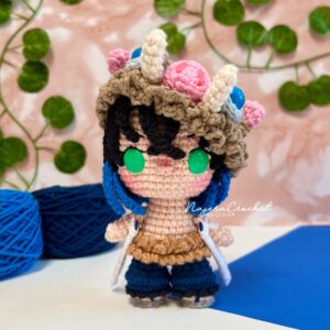 Mini Inosuke Hashibira - Patrón Digital