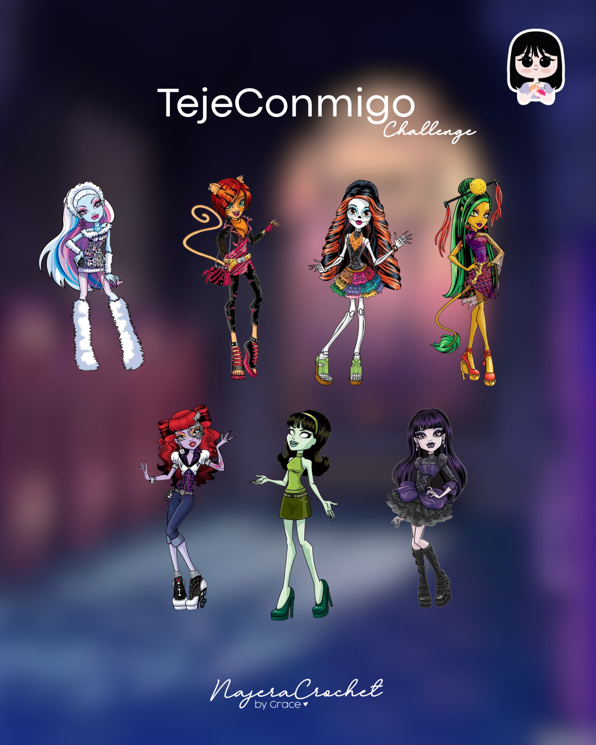 TejeConmigo Challenge “Monster High Vol. 2” – Taller Virtual - Imagen 6