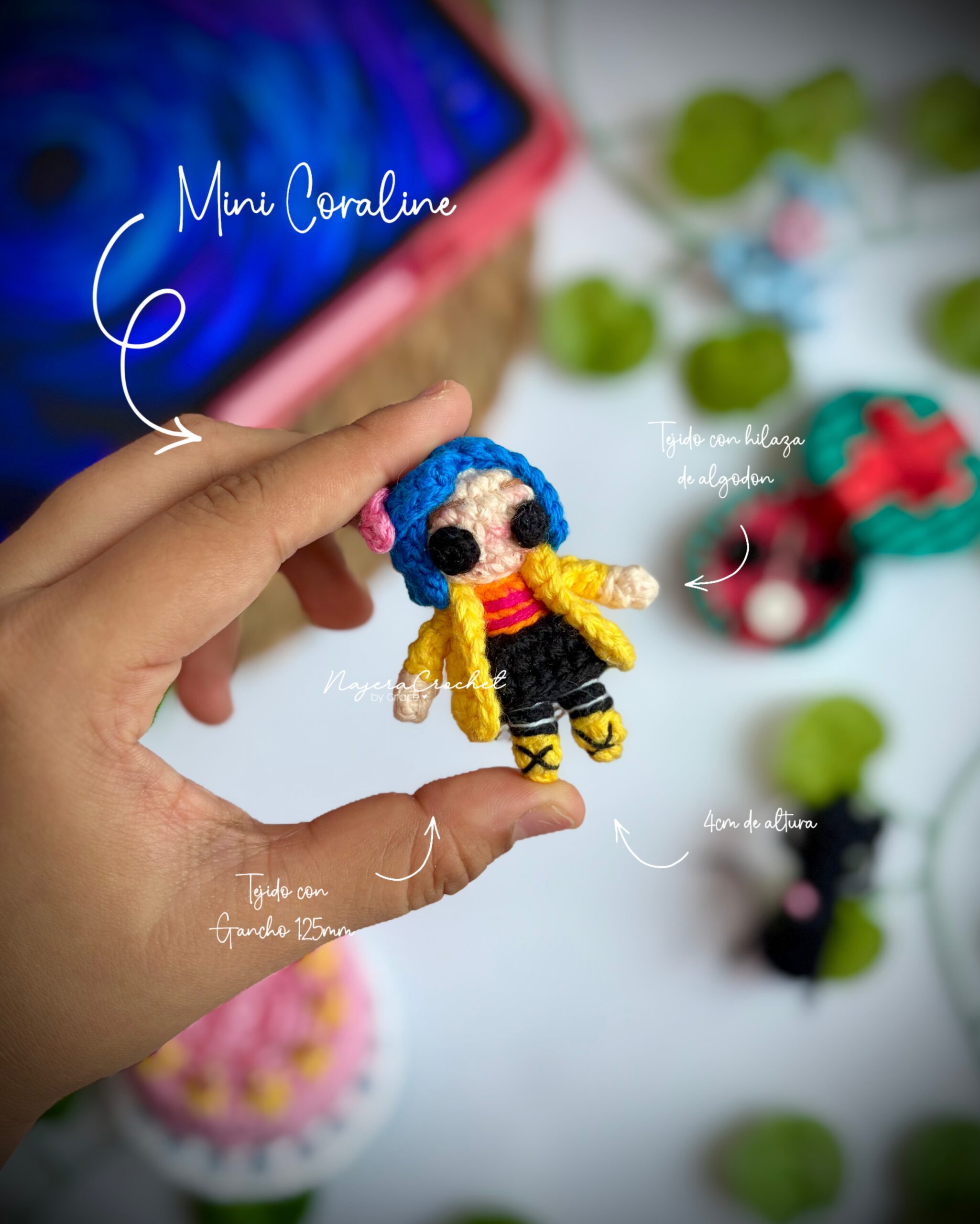 Coraline y la Puerta Secreta - Preventa Patrón Digital - Imagen 3