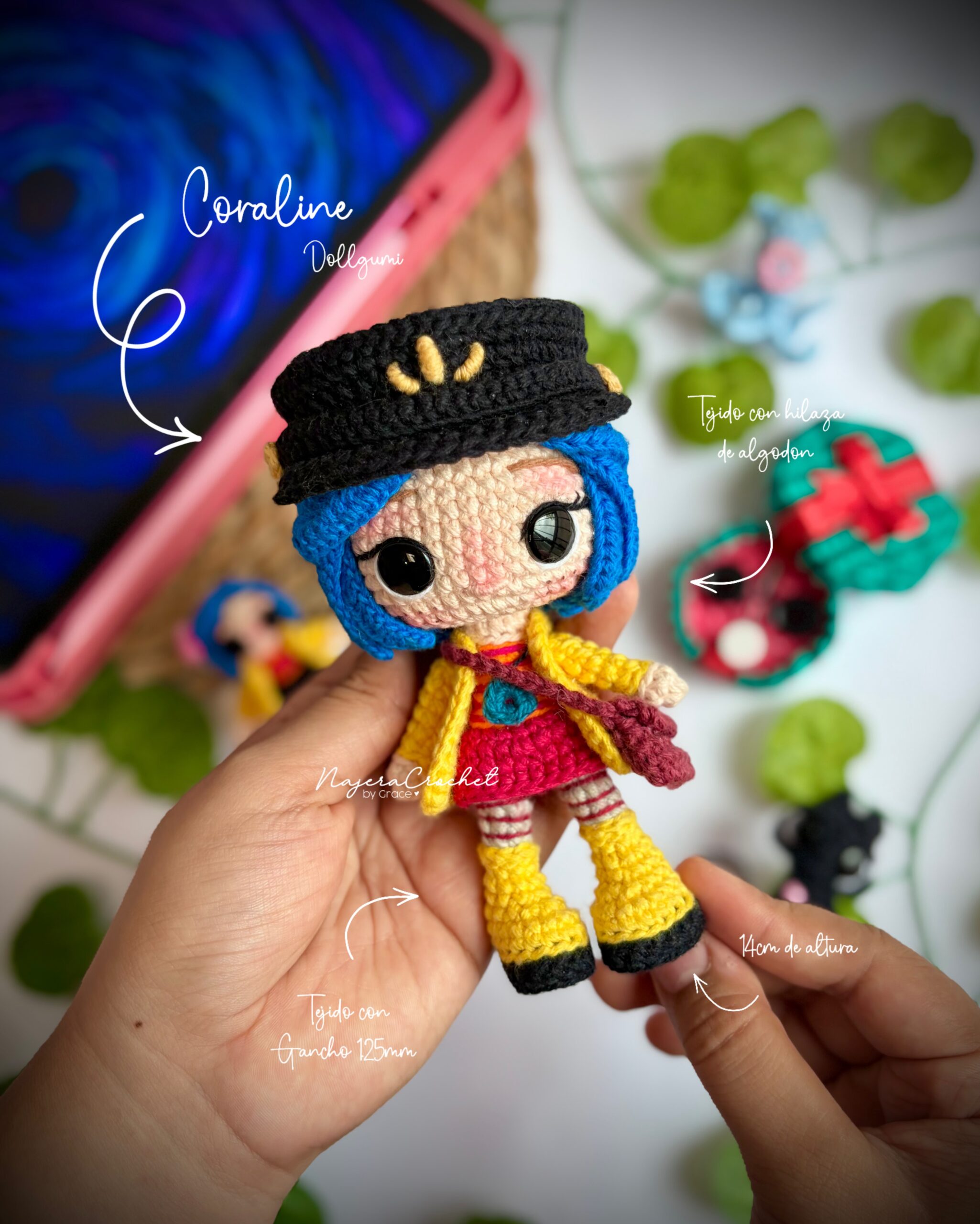 Coraline y la Puerta Secreta - Preventa Patrón Digital - Imagen 2
